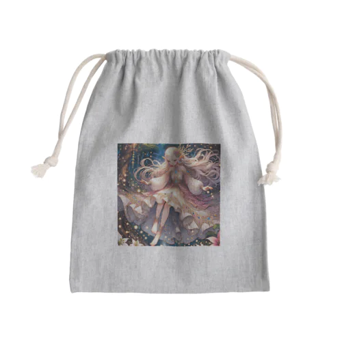 星の精霊の夜舞 Dance of the Star Spirit Mini Drawstring Bag