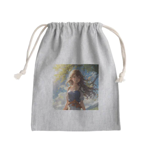 さな Mini Drawstring Bag
