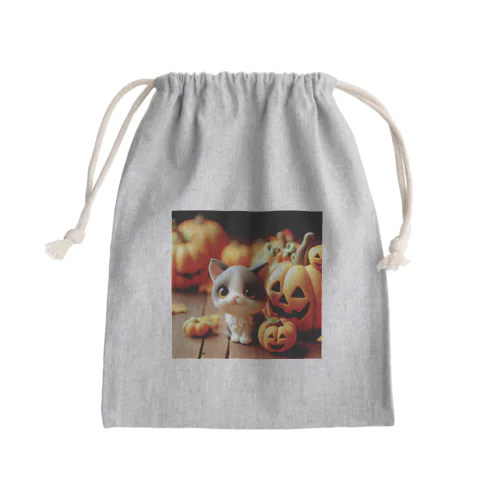 ハロウィン🎃にゃんこ Mini Drawstring Bag