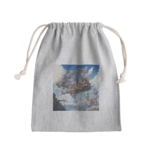 空に浮かぶ島のファンタジーグッズ Mini Drawstring Bag