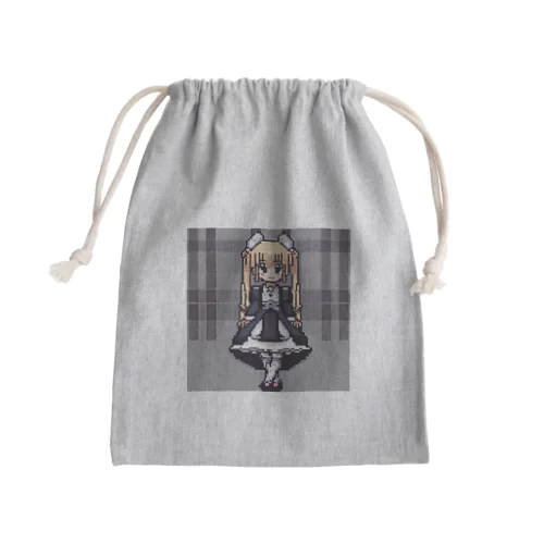 ドット絵のゴシックロリータ Mini Drawstring Bag