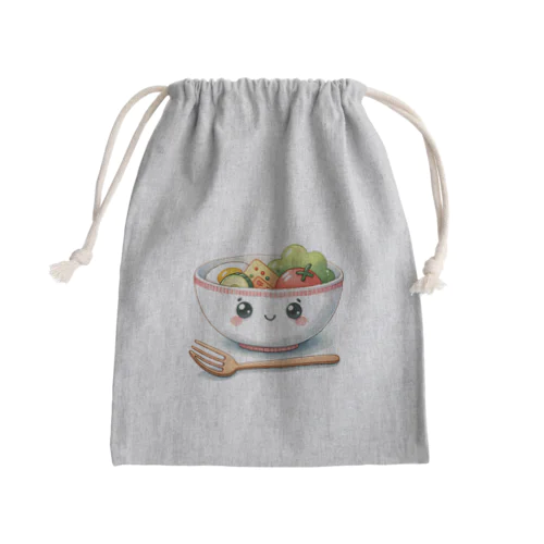 栄養満点のカラフルな野菜たち Mini Drawstring Bag