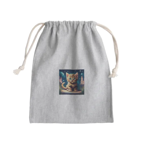 可愛い子猫 Mini Drawstring Bag