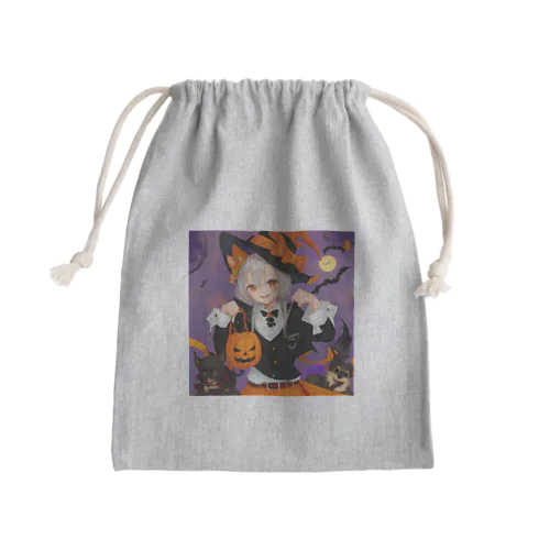 ワワ大好き魔女のハロウィン・キャンディ・キス Mini Drawstring Bag