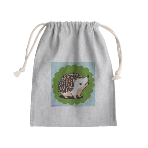 (*≧з≦)ハリネズミのグッズ Mini Drawstring Bag