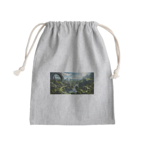 未来都市 渓谷 Mini Drawstring Bag