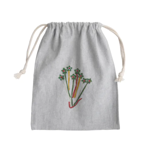 花瓶に入った星の花 Mini Drawstring Bag