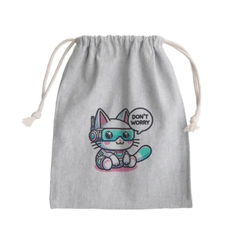 心配するんじゃニャイ！ Mini Drawstring Bag