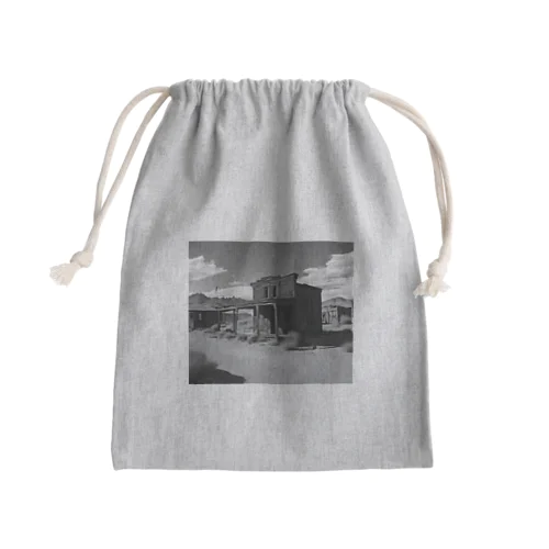 "Nostalgia Ville：さびれた町の魅力を感じるグッズ" Mini Drawstring Bag