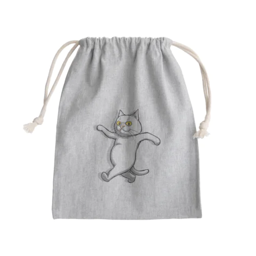 さんぽねこ Mini Drawstring Bag