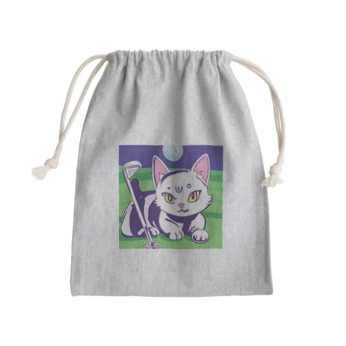 猫 可愛い ゴルフ Mini Drawstring Bag