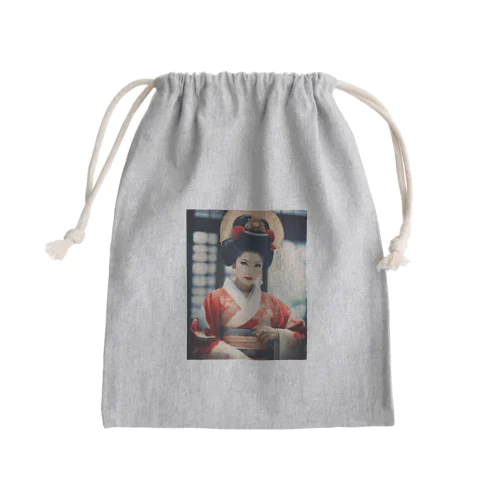 Japanese Courtesan Bloom Tee ”Geisha” きんちゃく