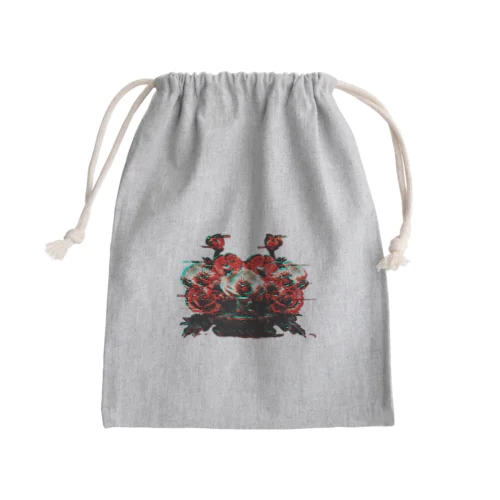 POPPY_GLITCH Mini Drawstring Bag