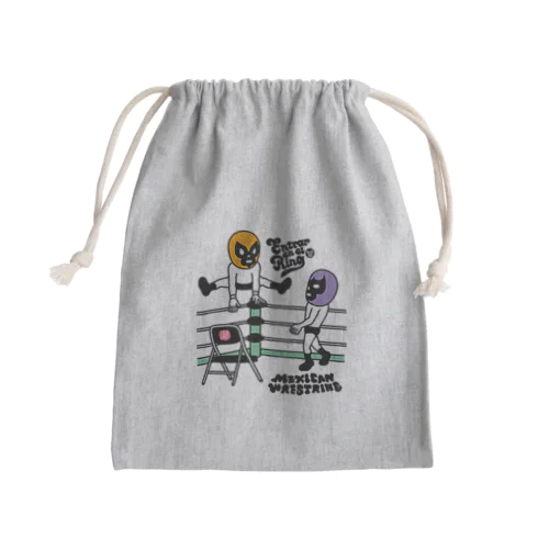 MEXICAN WRESTLING#13 Mini Drawstring Bag