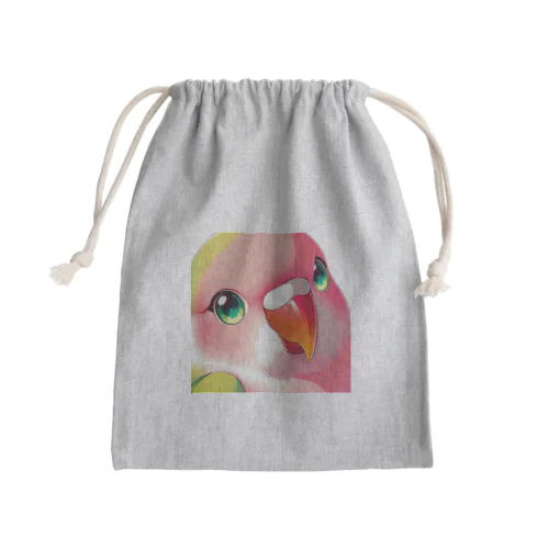 コザクラインコのルン　 Mini Drawstring Bag