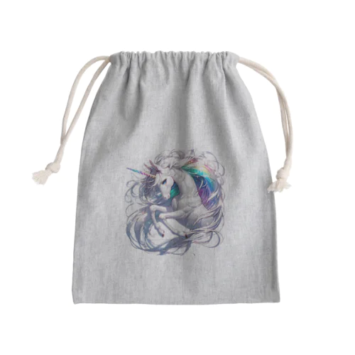 七色のユニコーン_002 Mini Drawstring Bag