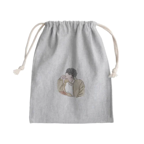 カップル男性向け　秋服長袖 Mini Drawstring Bag