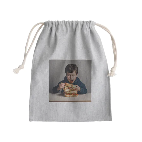 ホットサンド少年 Mini Drawstring Bag