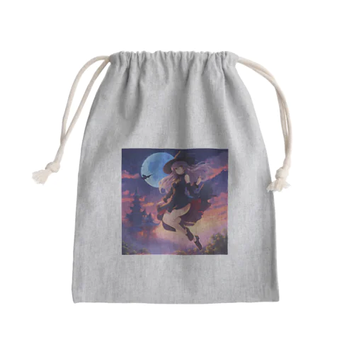 魔女っ娘 Mini Drawstring Bag