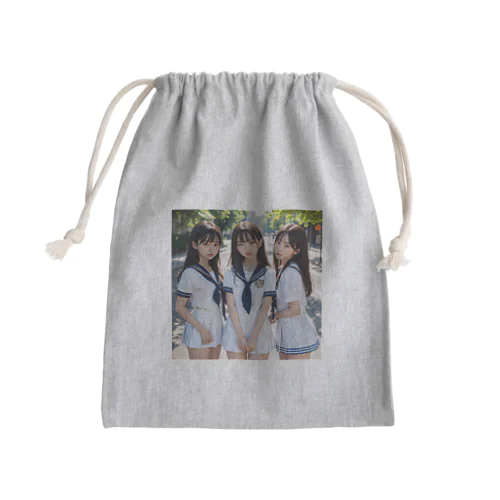 AI美女　 Mini Drawstring Bag