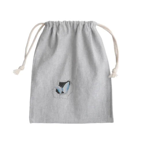 【フェイク】破れから蝶 Mini Drawstring Bag