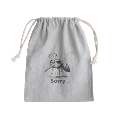 『ムシムシマスコット：愛らしい蚊のアートコレクション』 Mini Drawstring Bag