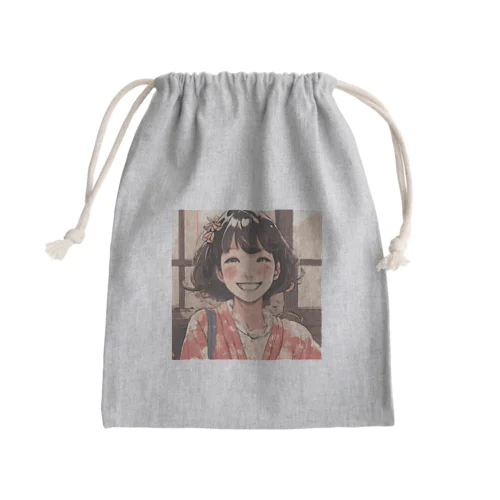 笑顔の彼女 Mini Drawstring Bag