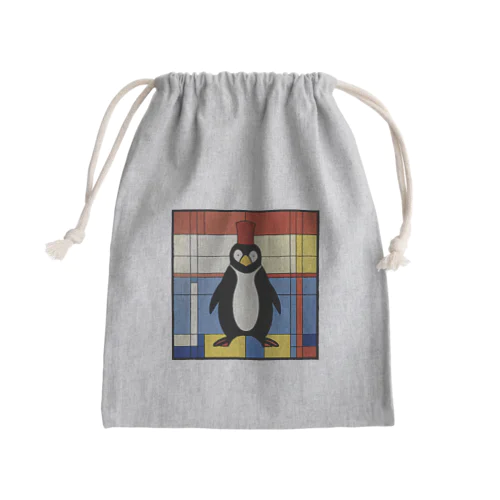 ペンギンの散歩 Mini Drawstring Bag