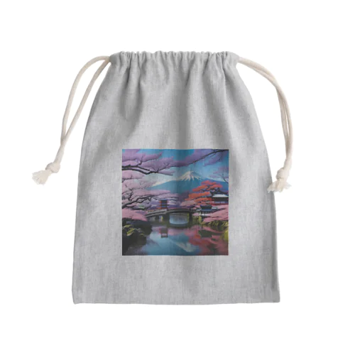 日本一富士山の絶景 Mini Drawstring Bag