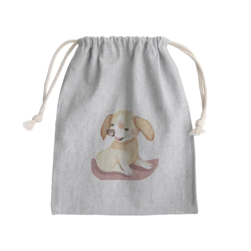 かわいい犬のイラストグッズ Mini Drawstring Bag