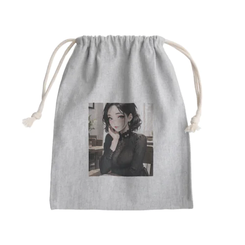 喪服の女性 Mini Drawstring Bag
