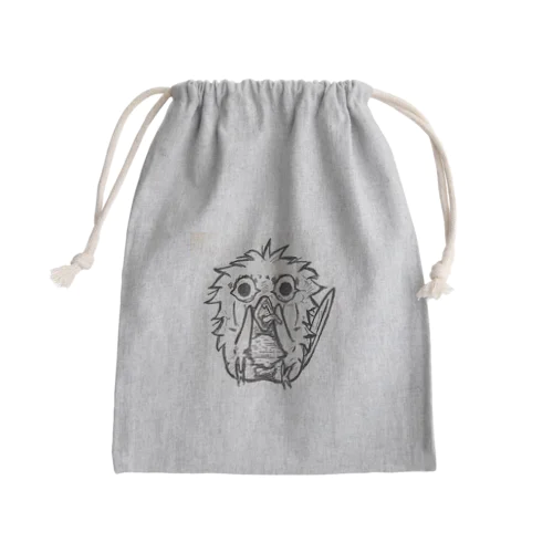 お叫びインコくん(ぱくちぃ) Mini Drawstring Bag