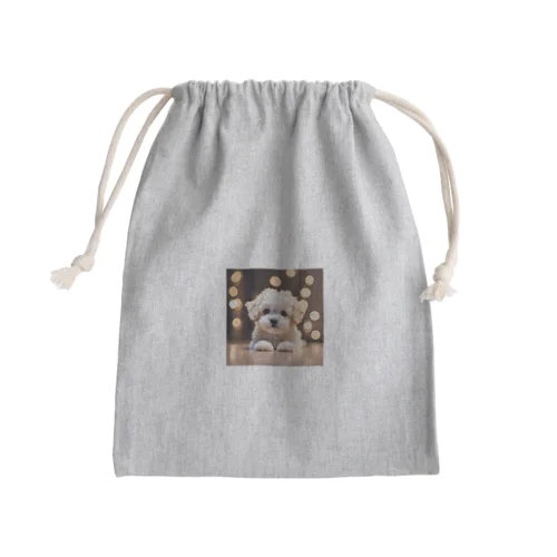 可愛い子犬 Mini Drawstring Bag