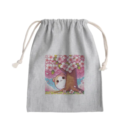 アニメ風の芝犬 Mini Drawstring Bag
