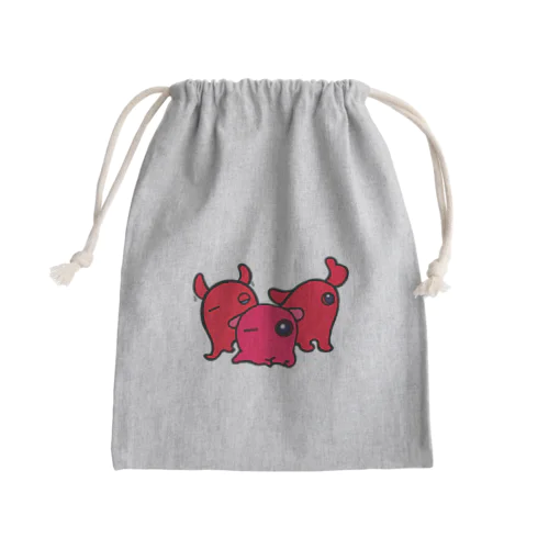 メンメンメンダコ Mini Drawstring Bag