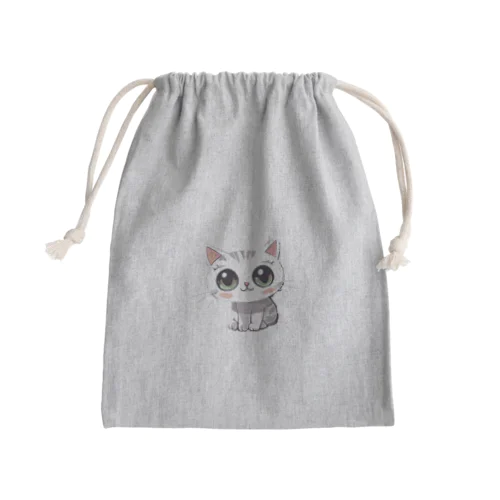 怖かわ猫 Mini Drawstring Bag