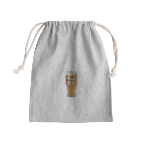 ビールに　ありがとう Mini Drawstring Bag