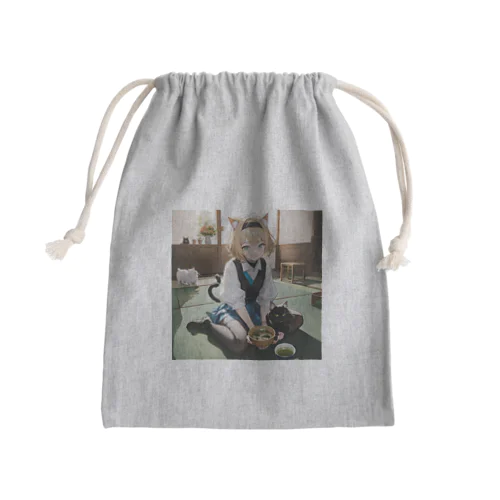猫耳　みきな Mini Drawstring Bag