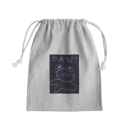 ラクガキ神絵留 Mini Drawstring Bag