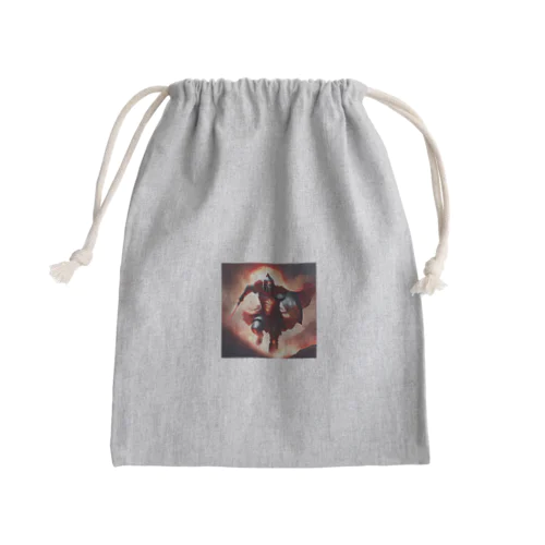 不屈の真紅の戦士 Mini Drawstring Bag