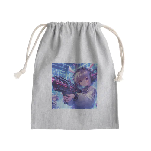 エミリアは銃口を向けない Mini Drawstring Bag