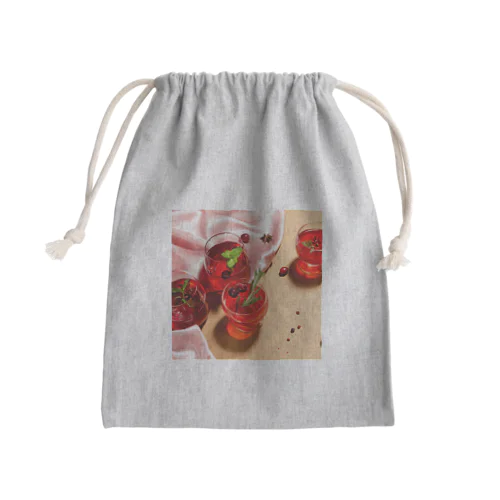 カクテル Mini Drawstring Bag