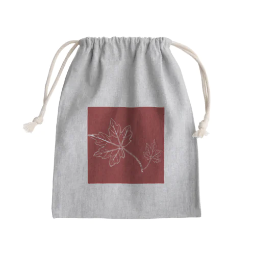 秋限定❗️もみじ柄グッズ登場！ Mini Drawstring Bag