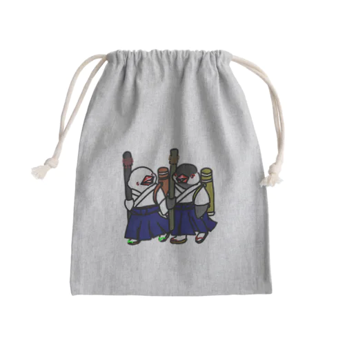 部活帰りの弓道部んちょ① Mini Drawstring Bag