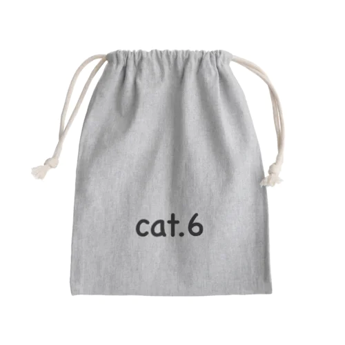 cat.6 Mini Drawstring Bag
