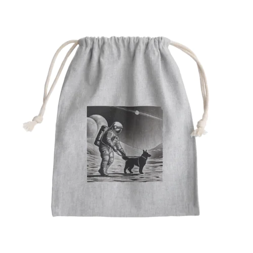 犬の散歩が日課です Mini Drawstring Bag