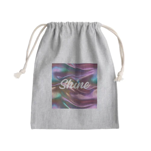 オーロラシルク　Shineロゴ入り Mini Drawstring Bag