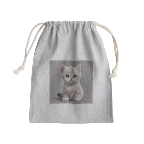 可愛い猫 Mini Drawstring Bag