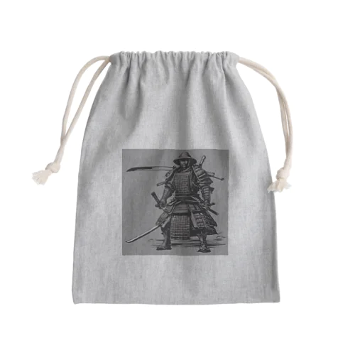 渋い 侍 Mini Drawstring Bag