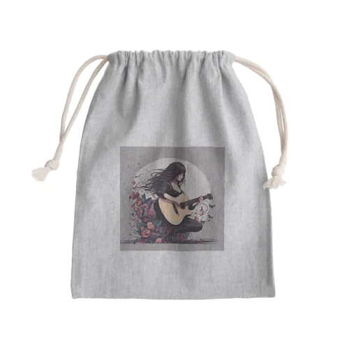 アコースティックな少女 Mini Drawstring Bag